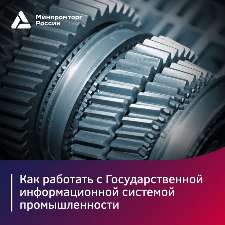 Как работать с государственной информационной системой промышленности