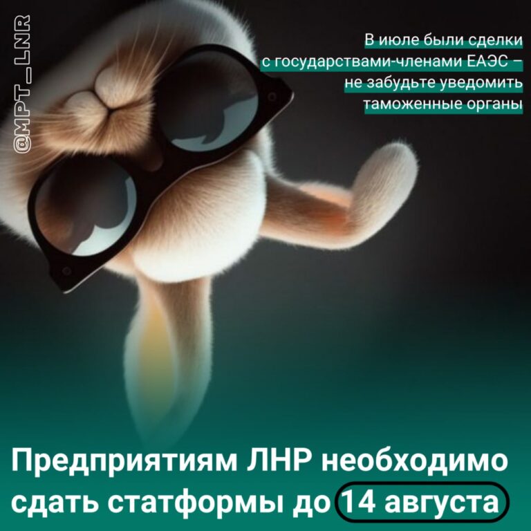 Предприятиям ЛНР необходимо сдать отчеты до 14 августа за июль в таможенные органы